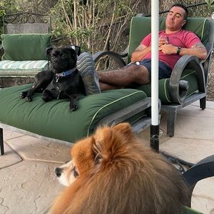 With my baby daddy and Fabi 7/22/22 Chili & Bellisia